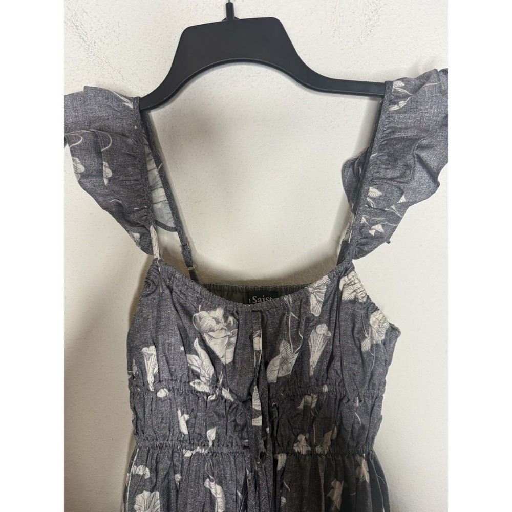 En Saison Sydney Midi Dress Tiered Flutter Sleeve Floral CottageCore Stretch S - Picture 5 of 12